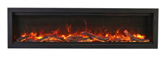 Amantii Symmetry Bespoke 50-Inch Built-In Electric Fireplace with Remote, Wifi, Media & Sound