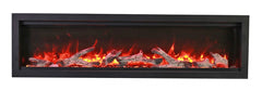 Amantii Symmetry Bespoke 60-Inch Built-In Electric Fireplace with Remote, Wifi, Media & Sound