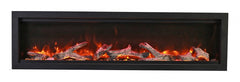 Amantii Symmetry Bespoke 60-Inch Built-In Electric Fireplace with Remote, Wifi, Media & Sound