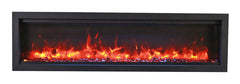 Amantii Symmetry Bespoke 50-Inch Built-In Electric Fireplace with Remote, Wifi, Media & Sound