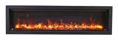 Amantii Symmetry Bespoke 60-Inch Built-In Electric Fireplace with Remote, Wifi, Media & Sound