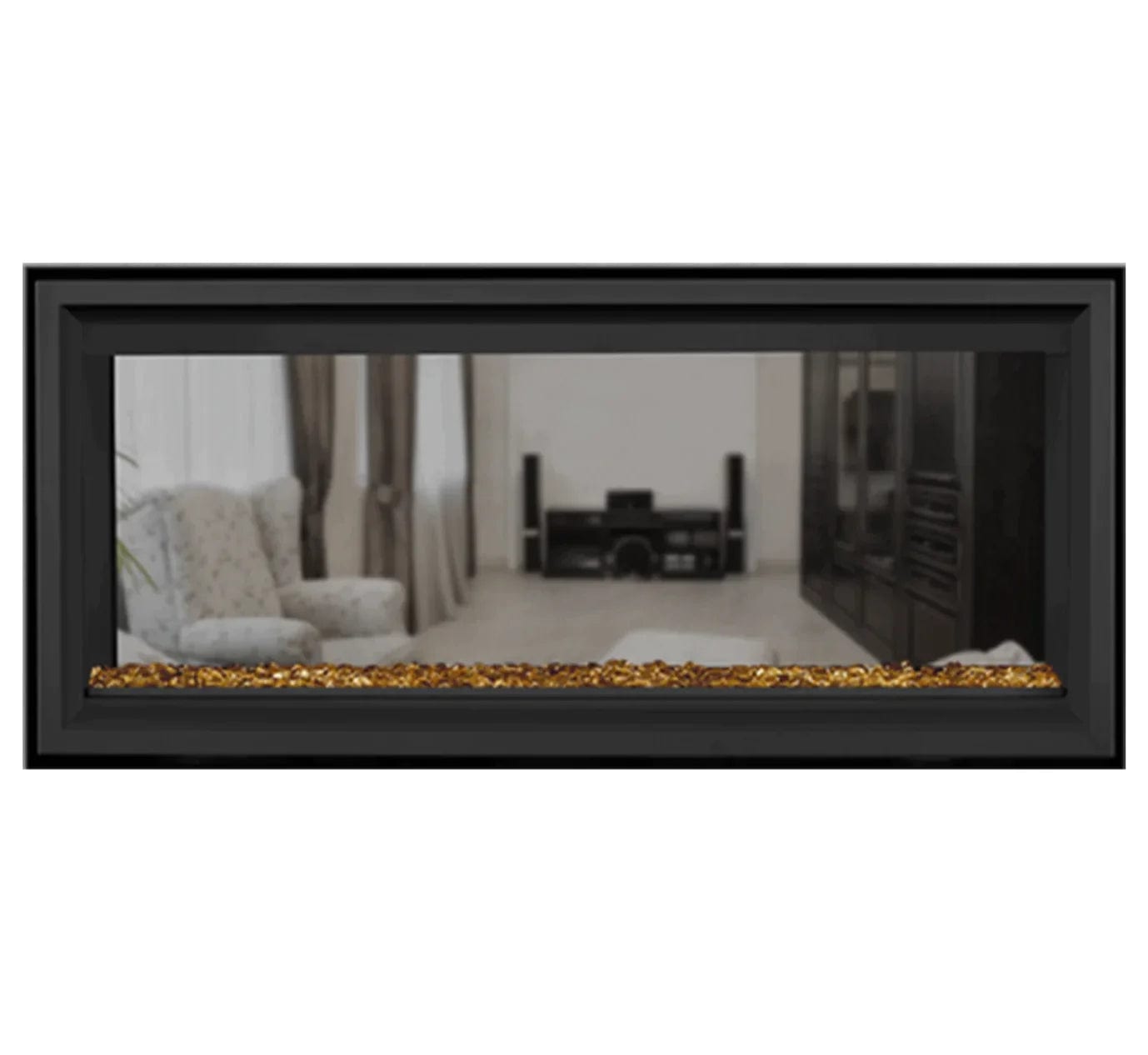 Napoleon LV38N2-1 Vector See-Through Direct Vent Linear Gas Fireplace, 38-Inch, Electronic Ignition, Natural Gas