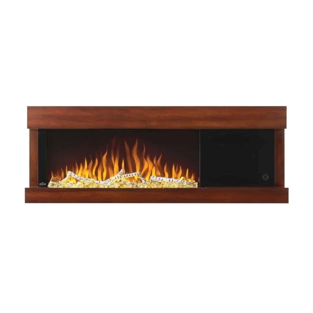 Napoleon NEFP32-5320BW Stylus Steinfeld Wall Mount Electric Fireplace with Remote and Wood Surround, 53-Inch