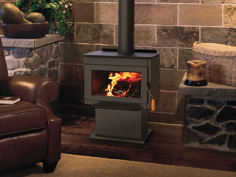 IronStrike 25-Inch Tahoma 1600 Freestanding Wood-Burning Stove