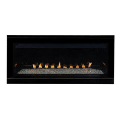 Superior 55-Inch VRL3055 Linear Electronic Ignition Vent-Free Gas Fireplace with Remote and Crushed Glass Media