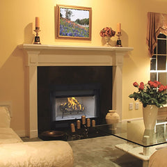 Superior WRT2000 Traditional Radiant Wood Burning Fireplace, White Stacked Panel