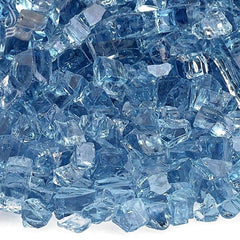 American Fire Glass AFF-PABL-10 1/4-Inch Classic Fire Glass 10-Pounds, Pacific Blue