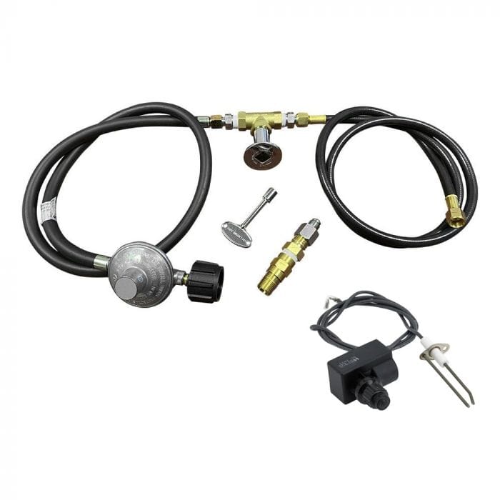 American Fire Glass AFG-FPIK-P Fire Pit Installation Kit, Standard Capacity, Hoses 3/8-Inch, Propane
