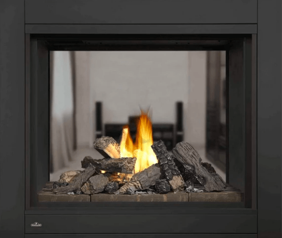 Napoleon BHD4STNA Ascent Multi-View See Clear Through Direct Vent Gas Fireplace with Log Set, 45-Inch