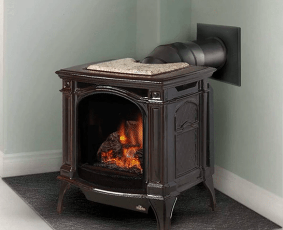 Napoleon GDS25NA-1 Bayfield Cast Iron Direct Vent Gas Stove, 24-Inch, Electronic Ignition, Natural Gas