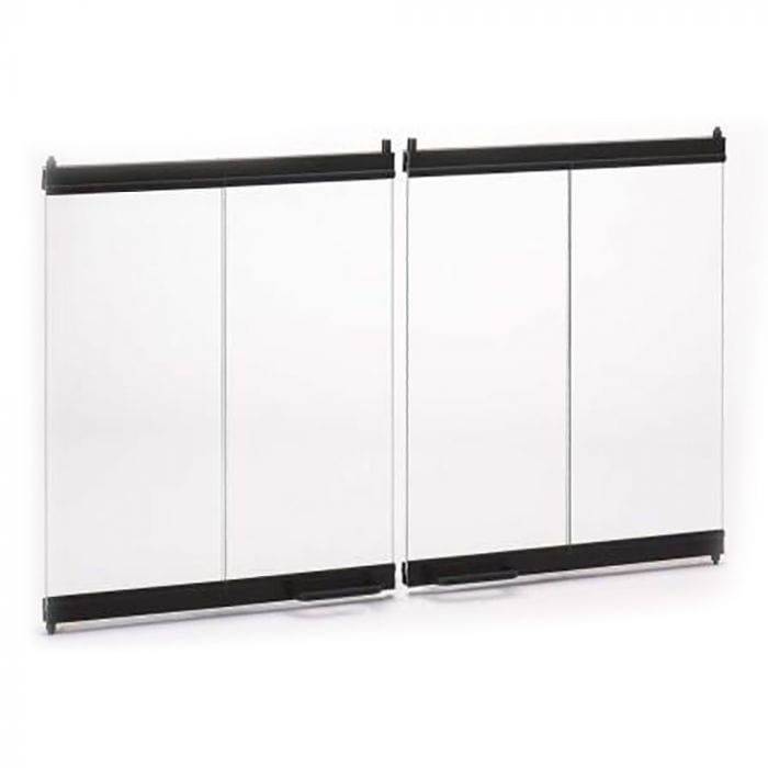 Superior BDO36 Outdoor Bi-Fold Glass Doors for WRE3036 Wood Burning Fireplace, 36-Inch, Black Finish