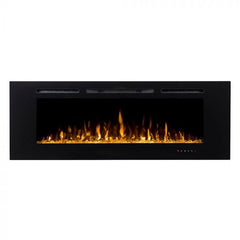 Modern Flames 60-inch Challenger Fireplace and Orange Flame with White Background