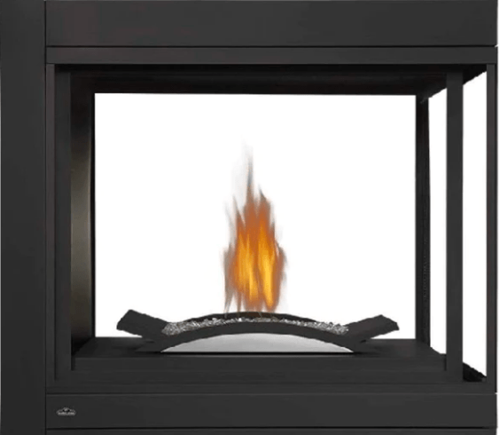 Napoleon BHD4PFCN Ascent Multi-View Direct Vent Gas Fireplace with 3-Sided Peninsula and Fire Cradle, 43-Inch