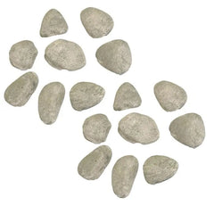 Grand Canyon CRS-SIL/16 Colorado River Stone Ceramic Fire Media Set, 16-piece, Silver