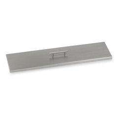 American Fire Glass SS-CV-LCB-30 Fire Pit Burner Cover Stainless Steel Linear 33x9-Inch