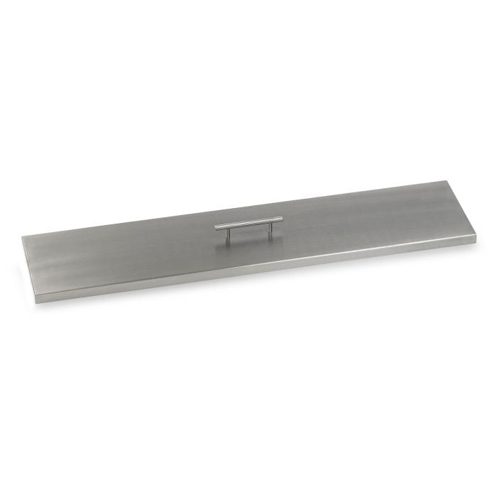 American Fire Glass SS-CV-LCB-36 Fire Pit Burner Cover Stainless Steel Linear 39x9-Inch