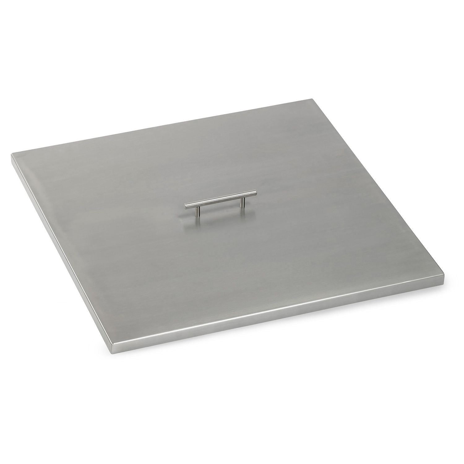 American Fire Glass SS-CV-SQP-24 Fire Pit Burner Cover Stainless Steel Square 27x27-Inch