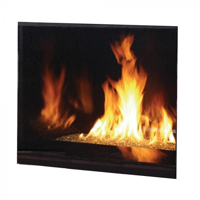 Superior DRC6300 Direct Vent Gas Fireplace with Remote and Crushed Glass Media, Electronic Ignition, Natural Gas