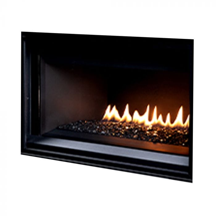 Superior DRL2000 Linear Direct Vent Gas Fireplace with Crushed Glass Media, Electronic Ignition, Natural Gas