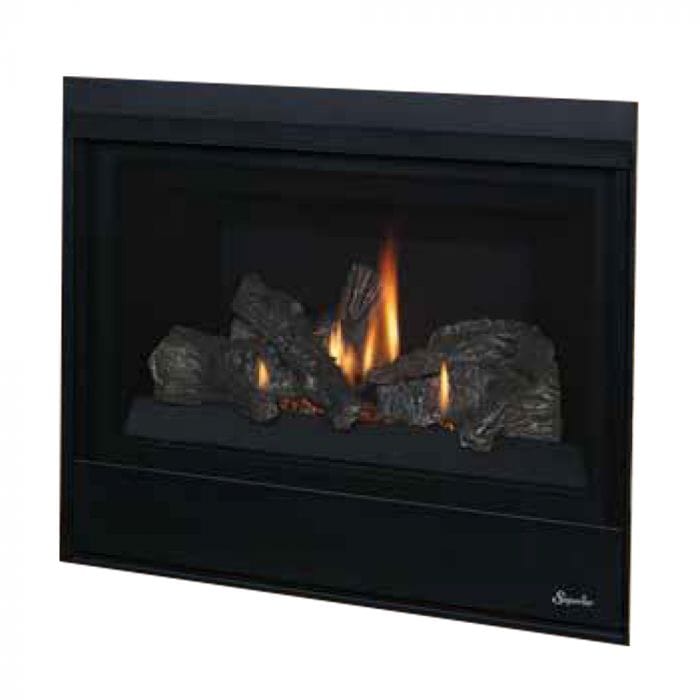 Superior DRT2033 Traditional Direct Vent Gas Fireplace with Aged Oak Log Set, 33-Inch, Electronic Ignition