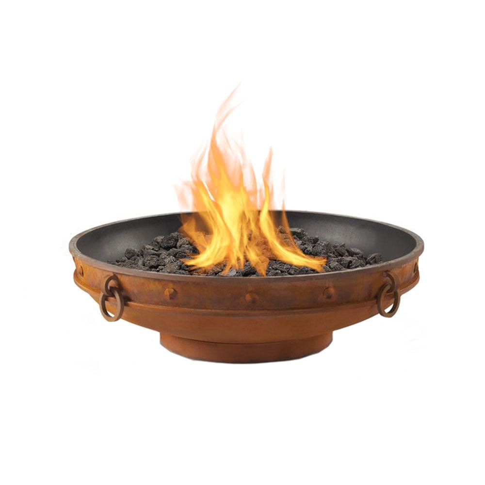 Fire Pit Art Emperor Gas Fire Pit with Penta 24-Inch Burner