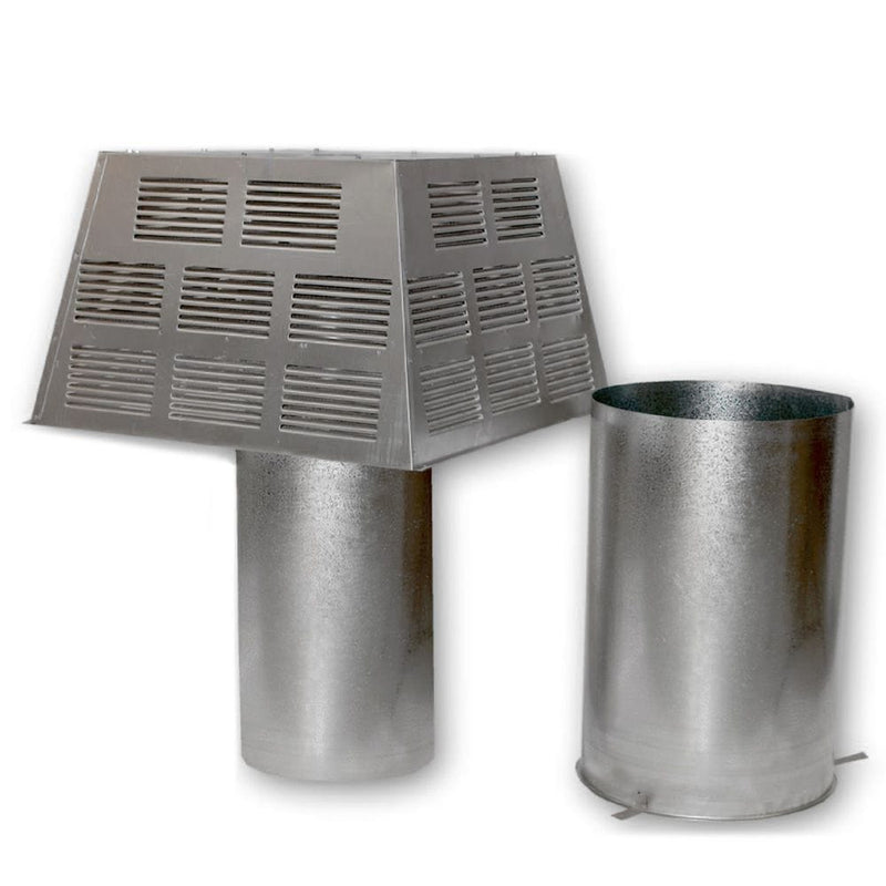 Superior STL-12D Square Top Termination with Slip Section for 12-Inch Chimney
