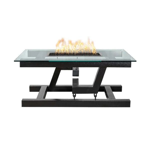 The Outdoor Plus Newton Powder Coated Floating Appearance Fire Pit ...