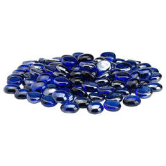 American Fire Glass FB-ROYLST-10 1/2-Inch Fire Pit Glass Beads 10 Pounds, Royal Blue Luster