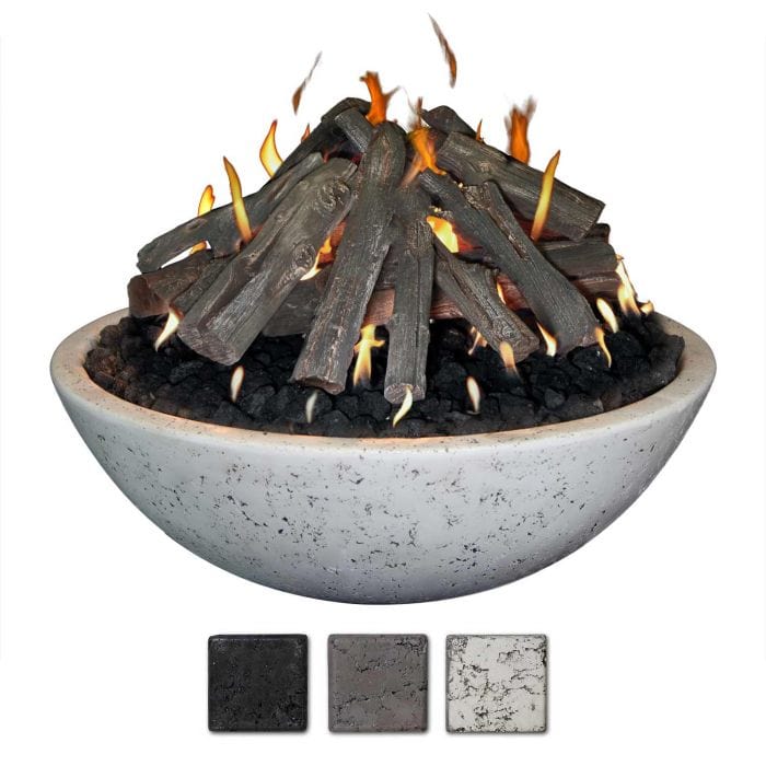 Grand Canyon FB3913-TP 39-Inch Concrete Fire Bowl with Tee-Pee Burner
