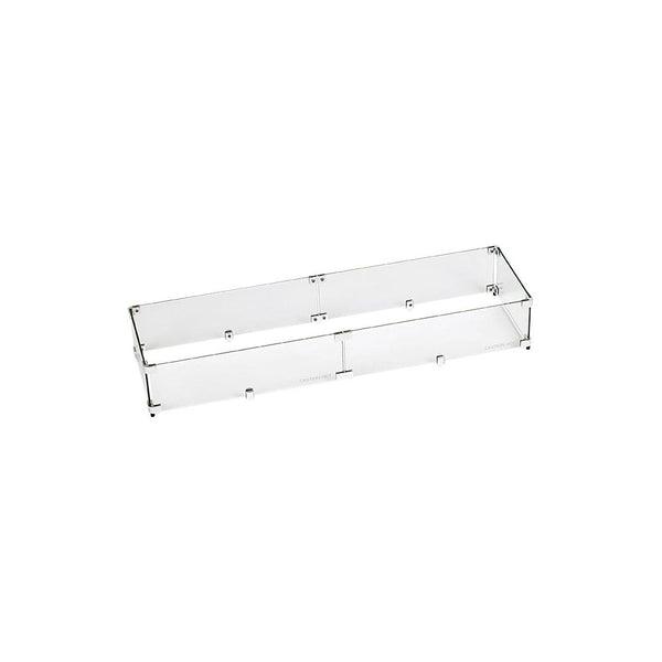 American Fire Glass FG-LCB-36 Fire Pit Glass Flame Wind Guard Linear ...