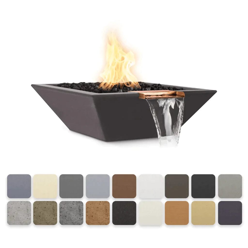 The Outdoor Plus Maya Fire and Water Bowl Chocolate Finish with Different Finish Color