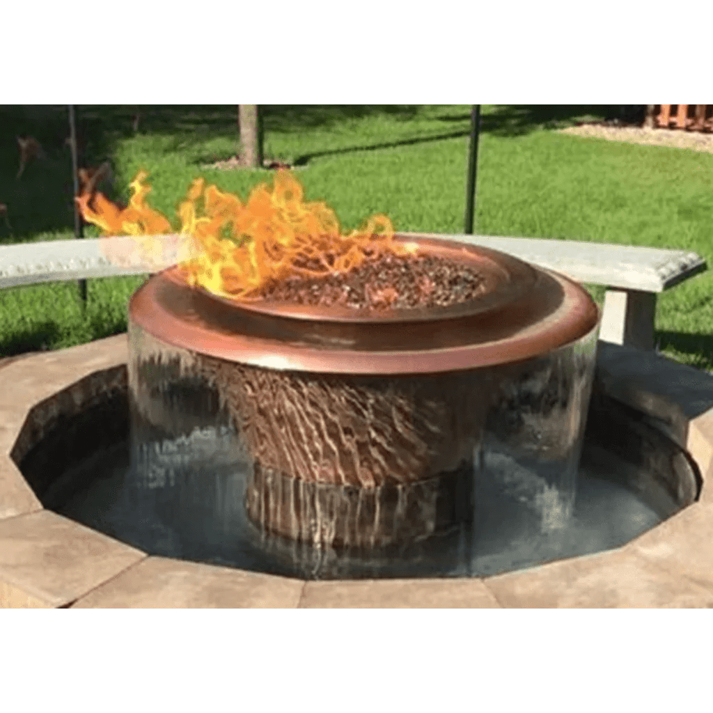 The Outdoor Plus Cazo Fire and Water Bowl Balcony Garden View 
