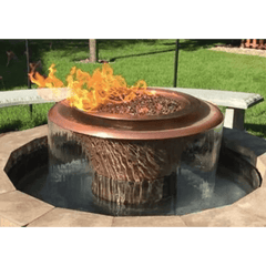The Outdoor Plus Cazo Fire and Water Bowl Balcony Garden View 