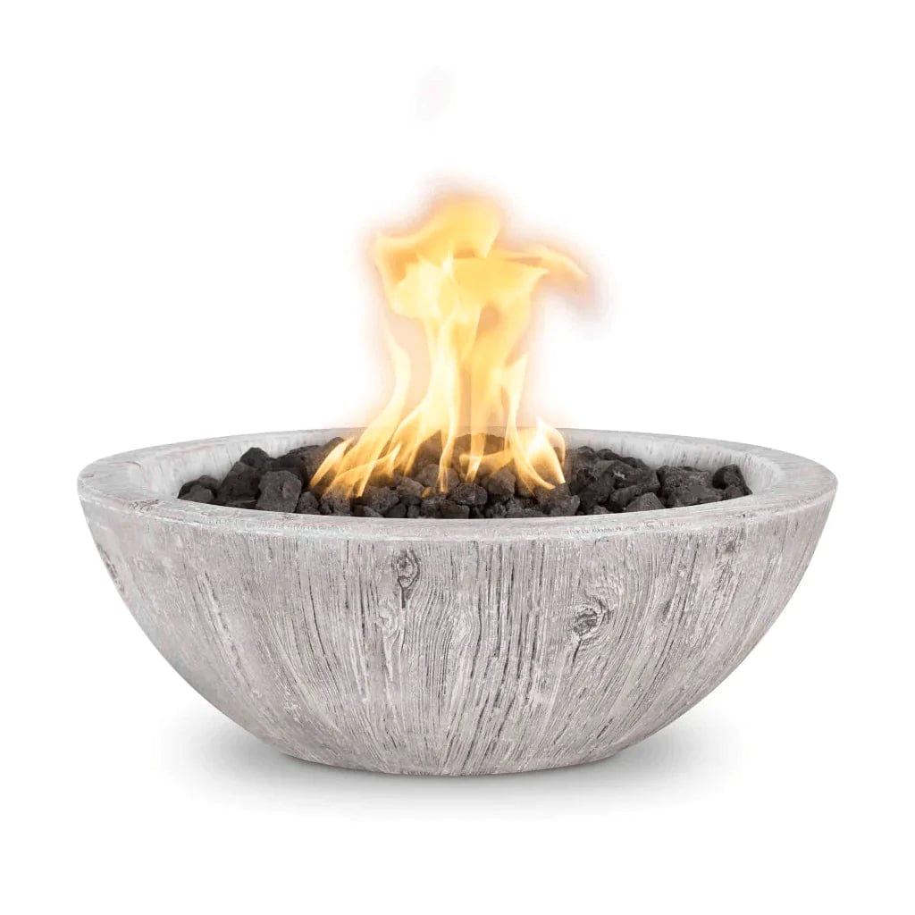 The Outdoor Plus 27-inch Sedona Fire Bowl with Ivory Finish