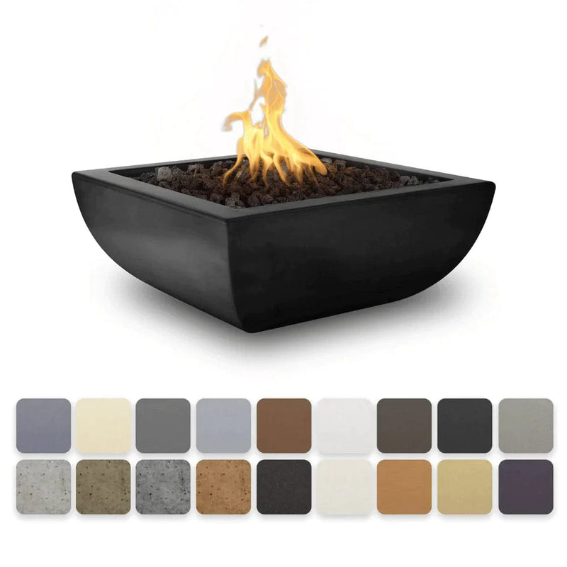 The Outdoor Plus Avalon Fire Bowl Black Finish with Different Color Finish
