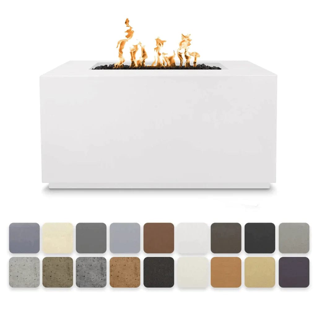 The Outdoor Plus 60x24-inch Ramona Fire Table White Finish with Different Finish Color