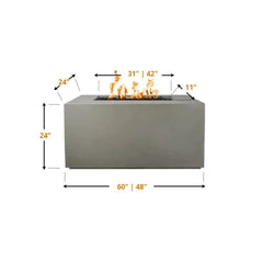 The Outdoor Plus Pismo Concrete Fire Pit Size Specifications