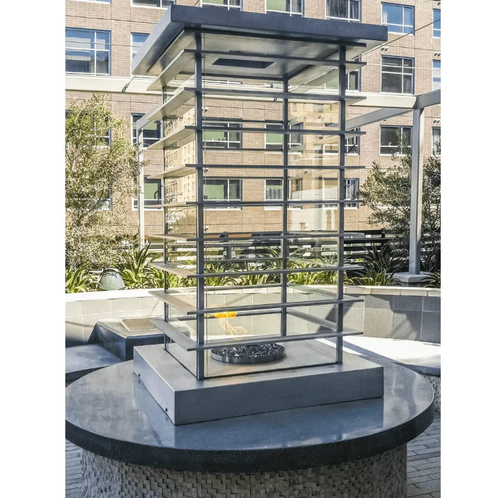 The Outdoor Plus High Rise Stainless Steel Fire Tower – Royal Fire Pits