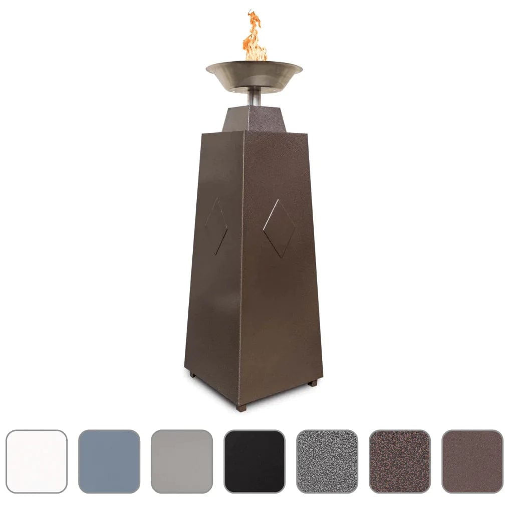 The Outdoor Plus 68-inch Granada Fire Tower Copper Vein Finish with Different Options Finish