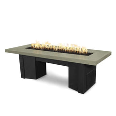 The Outdoor Plus Alameda Fire Table with Chocolate Base and Brown on Top