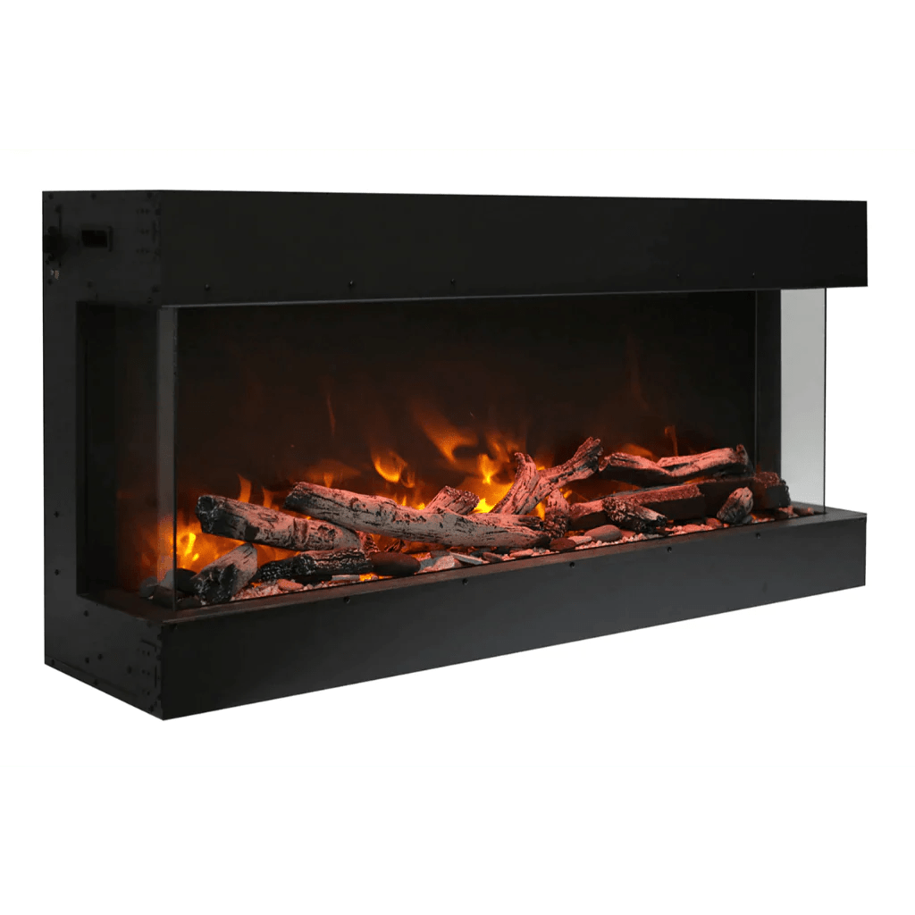 Remii BAY-SLIM Series 3 Sided Glass Electric Fireplace
