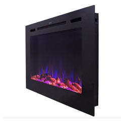 Touchstone 80048 40-Inch Forte Steel Mesh Screen Non Reflective Recessed Electric Fireplace