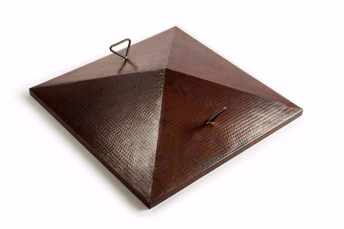 HPC Fire FPHC-40SEDONA-SQ Square Hammered Copper Cover for 40-Inch Sedona Bowl