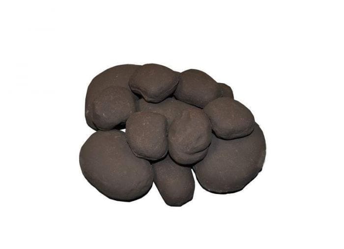 HPC Fire FPR84BL Black Ceramic Fiber River Rock, 1/2 Cubic Foot