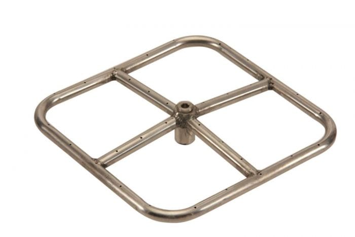 HPC Fire Square Stainless Steel Fire Pit Burners