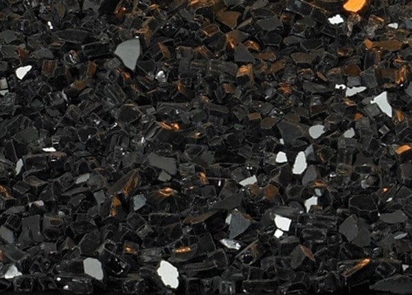 Superior Onyx Black Large Crushed Glass Media, 5-Pounds