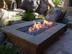 HPC Fire Rectangular Stainless Steel Fire Pit H-Burners