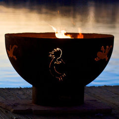 Fire Pit Art KO Kokopelli Gas Fire Pit with Penta 24-Inch Burner