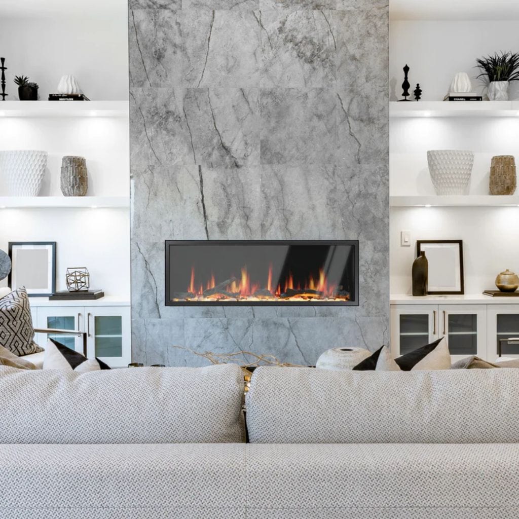 Litedeer Homes Latitude Series Ultra Slim Built-in Electric Fireplace