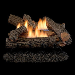 Superior LVDCH Crescent Hill Double-Flame Vent-Free Concrete Gas Log Set